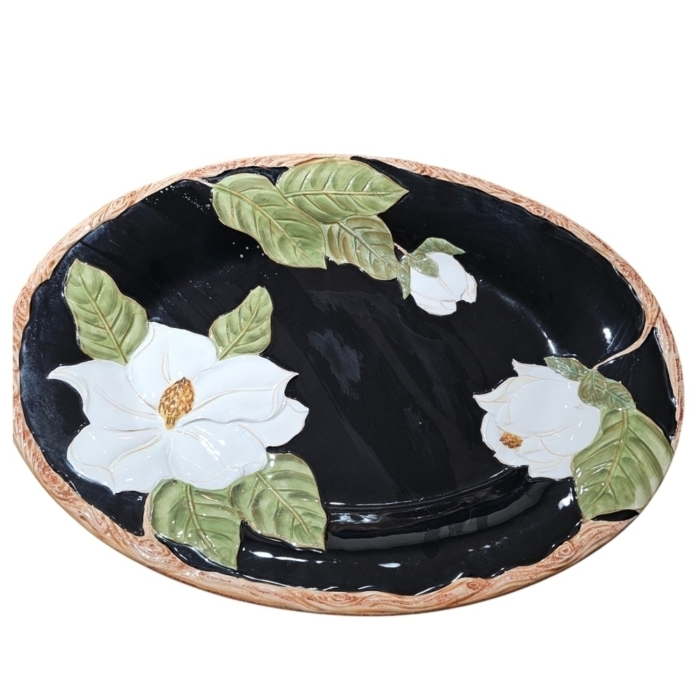 Artimino Magnolia Charm Hand Painted Serving Tray